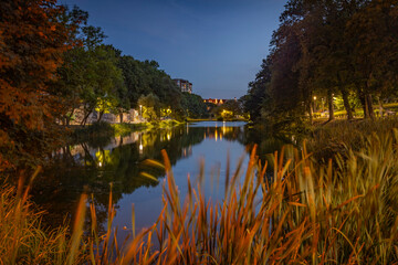 Fototapeta premium Koenigsberg pond in the evening