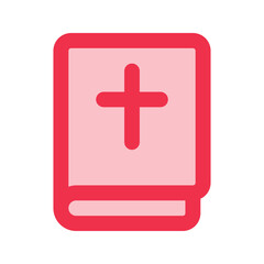 Fototapeta premium bible outline fill icon