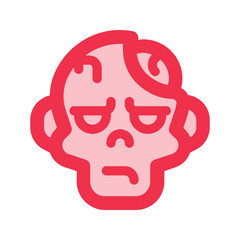 zombie outline fill icon