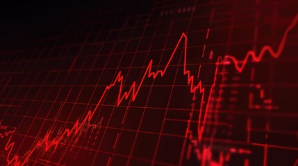 Close-up of a clear financial graph on a computer screen, displaying precise market trends and data points with high clarity