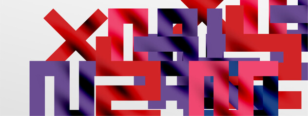 Colorful squares, lines minimal abstract background. Vector Illustration For Wallpaper, Banner, Background, Card, Book Illustration, landing page