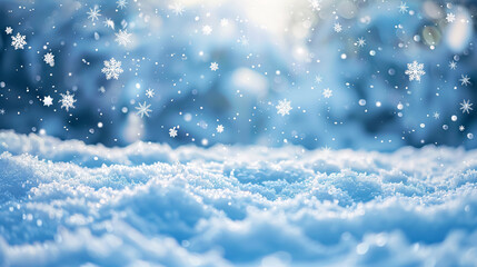 Fototapeta premium Blue Winter Background