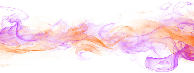 Yellow Purple smoke effect abstract wavy pattern 