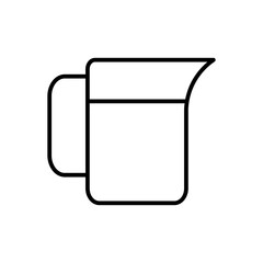 cup scale line icon