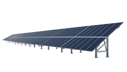 solar power plant isolated on white background