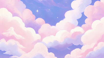 pink clouds in the sky