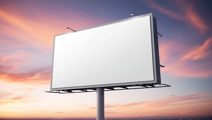Outdoor billboard mockup. Mockup Template.