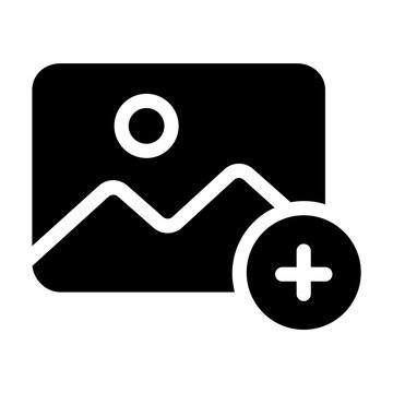 add image solid icon