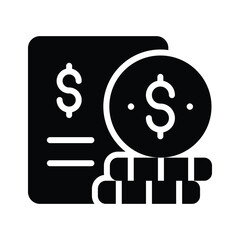 Bold cash money icon symbolizing wealth and income
