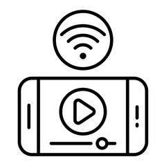 video line icon