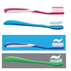 An editable vector of a toothbrush with toothpaste—perfect for dental branding, hygiene promotions, or product packaging. Easily customizable for various creative and marketing projects