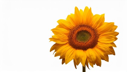 Fototapeta premium ひまわりの花（isolated image of sunflower on white background） 