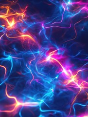 Fototapeta premium Colorful Background with Light Streaks