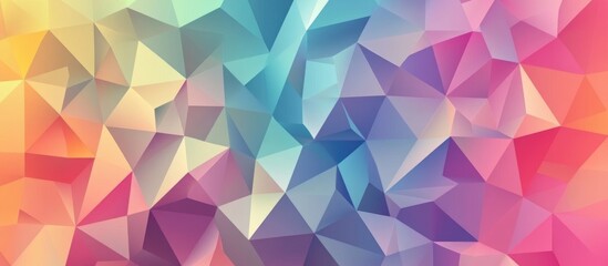 Fototapeta premium Geometric Triangle Pattern in a Low Polygon Style