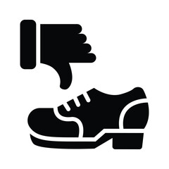 Simple dislike icon for expressing disapproval instantly