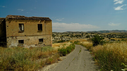 Fototapeta premium Aliano, i calanchi Lucani,Matera,Basilicata,Italy