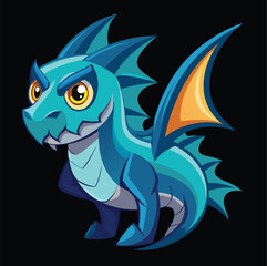 dragon esport team logo illustration