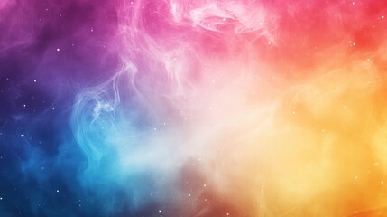 Fototapeta premium Abstract Colorful Nebula with Stars