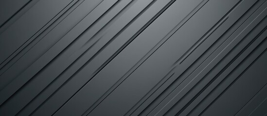 Obraz premium Minimal flat gray striped background banner template