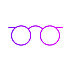 male glasses gradient icon