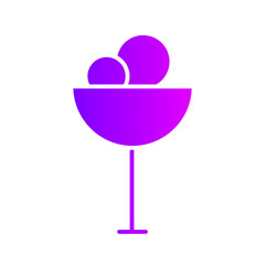 ice cream gradient icon