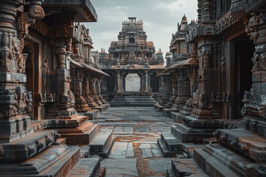 Explore the majestic ruins of Pataliputra with intricate carvings