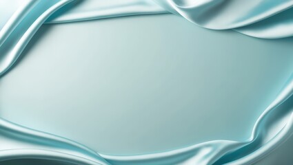 A turquoise silk fabric with smooth draping, highlighting its luxurious texture and subtle shine.