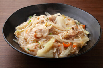 もやしと野菜のあんかけ煮