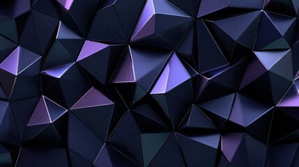 Fototapeta premium Abstract Geometric Pattern with Dark Blue and Purple Triangles