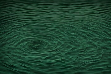 A deep forest green water ripple background creating a calm tranquil texture, AI Generated