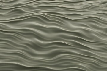 Obraz premium A muted olive green water ripple background with soft understated wave patterns, AI Generated