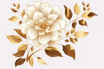 Abstract artistic background. Golden elements. Textured background. Watercolor, Modern Art. flowers, plants, tropical, leaves, posters, cards, murals, rugs, hangings, prints, wall art