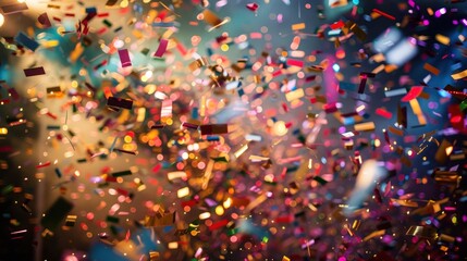 awards ceremony where confetti falls as winners are announced, creating a moment of glory and recognition.