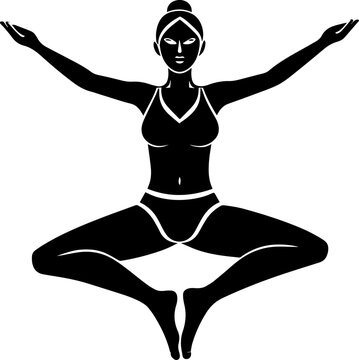 recommend clip art: silhouette of yoga person