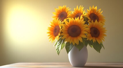 Obraz premium Sunflowers in a Vase