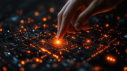 martech marketing technology concept on virtual screen interface business technology internet and network concept