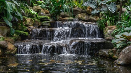 Obraz premium Waterfalls provide essential habitats for various species.
