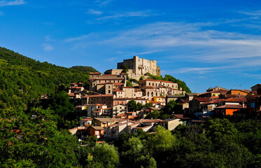 Brienza, Castello Caracciolo e borgo medievale, Potenza, Basilicata, Italia 