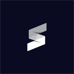 Letter S technology logo design in vector
