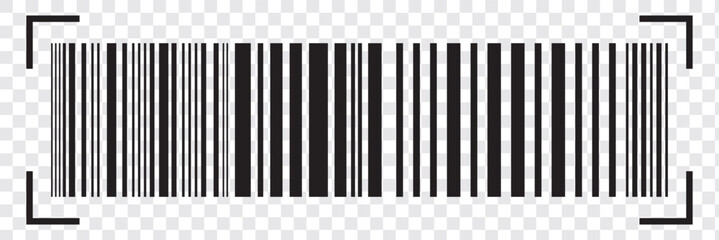 barcode icon on white background. Black bar code icon for your web site design, logo, app, UI. Symbol about shopping concept. flat style. EPS 10.