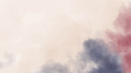 Abstract horizontal watercolor background. Hand drawn vector texture. Brush stroked painting pastel color watercolour