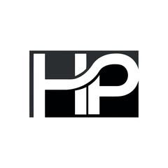 LETTER HP MODERN LOGO VECTOR