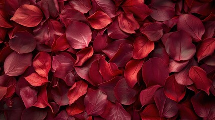 A close-up shot of a red leaf pattern.