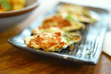 Baked Mussels with Cheese