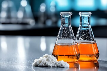 Acid and base reactions demonstrated in school labs with baking soda and vinegar