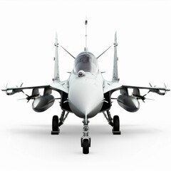Fototapeta premium Airforce Illustration, Jet Fighter Aircraft Isolated on White Background