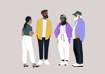 In a cozy setting, a group of family members engaged in lively conversation, showcasing their close bonds as they share stories, laughter, and smiles, all radiating warmth and togetherness