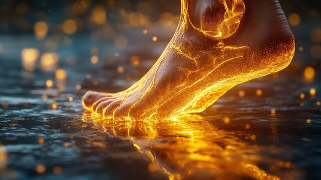 Intense 3D Visualization of Foot Suffering from Debilitating Plantar Fasciitis Pain