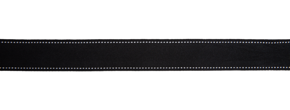 Black ribbon isolated on white transparent, design element. Black Friday concept	