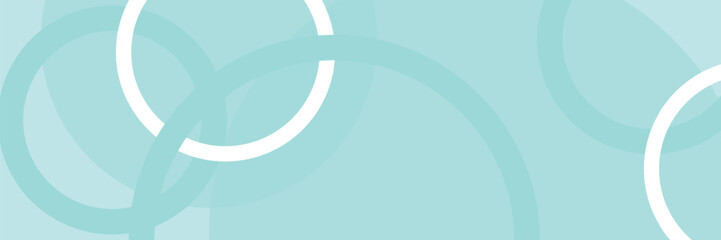 minimal presentation template blue pastel background with modern white circle elements combination.